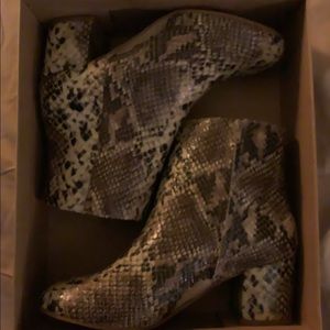 Faux python boots